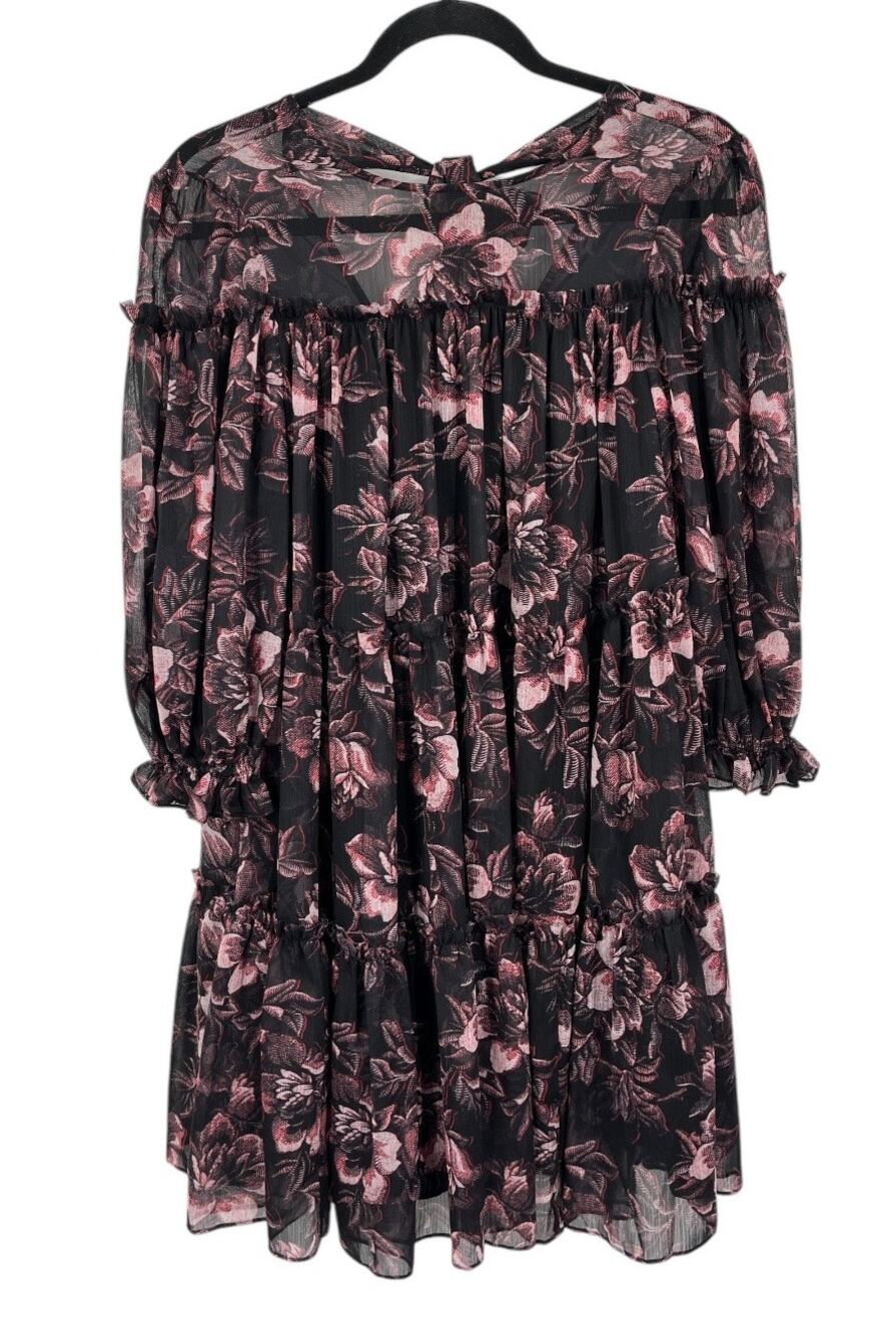 Ted Baker dress Barnabe printed tiered mini swing size 0 (US 2)